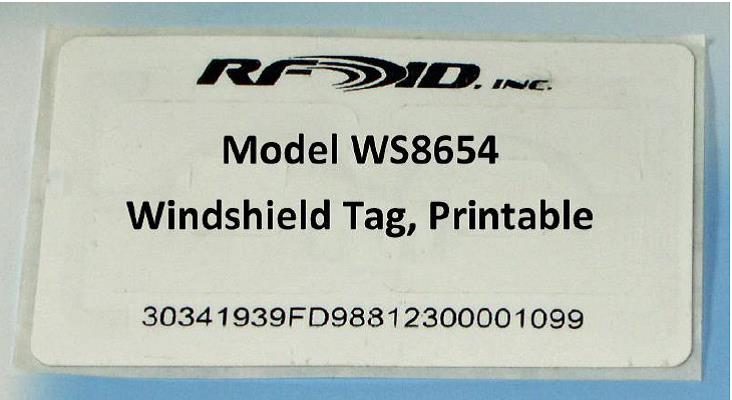 Model ML4506 Metal Mount Label on Roll Stock, 45x5.6x.86mm, UHF 902-928 MHz  passive RFID