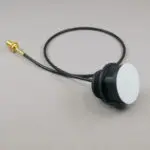 Model UHF-A32M05V 915 MHz UHF Antenna, 32mm diameter x 5mm, ABS, 0.5dBi, SMA connector, hex nut mount Model UHF-A32M05V 915 MHz UHF Antenna, 32mm diameter x 5mm, ABS, 0.5dBi, SMA connector, hex nut mount