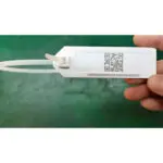 Model S9228-H3 Tie Strap Tag, White ABS w/printed EPC & bar code, 92x28mm w/356mm Strap, Alien 9662 inlay & 512 bits H3 chip, UHF 902-928 MHz passive RFID Model S9228-H3 White Zip Tie Tag