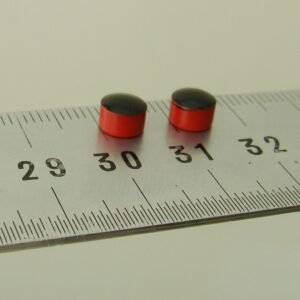 Model HF-1579-TC0604-SLIX Orange Teacup CNC Surface Mount in Metal RFID Tags, 6mm tall x 4mm diameter, 896 bits NXP ICODE SLIX ISO 15693 memory chip