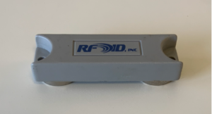 images Model A5316MG ABS Pallet Tag, Metal Mount, Light Gray, magnetic backing, 53x16x9mm, UHF 902-928 MHz passive RFID