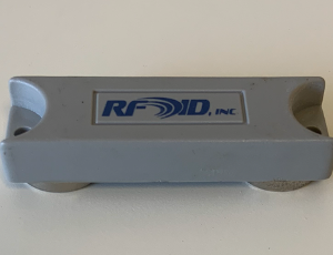 Model A5316MG ABS Pallet Tag, Metal Mount, Light Gray, magnetic backing, 53x16x9mm, UHF 902-928 MHz passive RFID