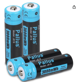 images Model 3049E-BSET, 4 pack of spare stationseeker batteries, Lithium AA 3000mWh, rechargeable