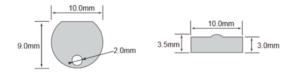 images Model F10 FR4 Tag, Mount on Metal High Temperature 200C, 10mm diameter, UHF 902-928 MHz passive RFID