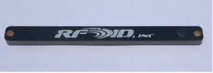 images Model F9005 FR4 Tag, Mount on Metal High Temperature 200C, 90x5mm with Peel & Stick Backing, UHF 902-928 MHz passive RFID