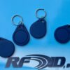Model KF-BL Keyfob Tag, ABS, Blue round, UHF 902-928 MHz passive RFID