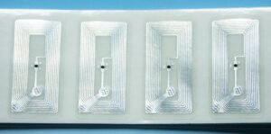 images Model HF-1503-6030-SLIX RFID sticky back Inlay, 60mm x 30mm, 896 bits NXP ICODE SLIX ISO 15693 memory chip