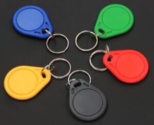 Model KF-OR Key Fob Tag, ABS, Orange round, UHF 902-928 MHz passive RFID