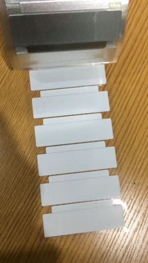 images Model ML9522-MR6P Metal Mount Label on Roll Stock, 95x22mm, Monza R6P memory chip, UHF 902-928 MHz passive RFID