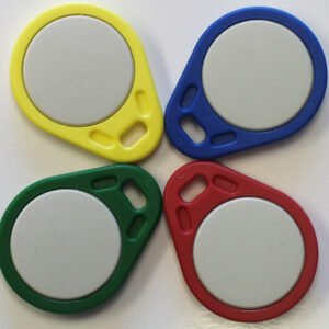 Model HF-1568-06-Y-SLIX2 ABS Teardrop RFID Key Fob, Yellow, 2528 bits NXP ICODE SLIX2 ISO 15693 memory chip