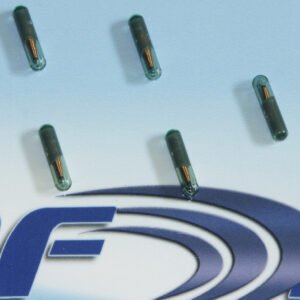 Model 1775-330-RW-SA Glass Ampoule Tag, 3mm diameter x 30mm, 125 KHz LF RFID Tag