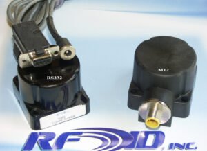 images Model 5110-14SA08 CAN Networkable Black Hockey Puck Smart Antenna, pigtail wiring, 24vdc, 8 characters