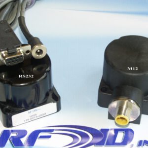 Model 5110-28SA RS232 Black Hockey Puck Smart Antenna, 9 PIN ser conn, pwr jack, 24vdc, 8/16/32 characters
