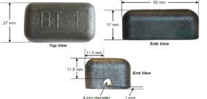 images Model A5027M-HT ABS/Nylon High Temp 300C Tag, Metal Mount, charcoal, 50x27x17mm, UHF 902-928 MHz passive RFID