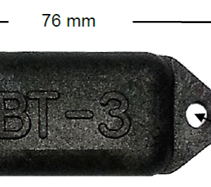 Model A7628M-HT ABS/Nylon High Temp 300C Tag, Metal Mount, charcoal, 76x28x17mm, UHF 902-928 MHz passive RFID