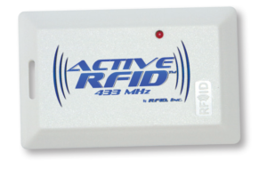 images Model AT-CS Clam Shell Personnel Active RFID Tag, 433 MHz, Replaceable Battery, Programmed for Auto Tuning
