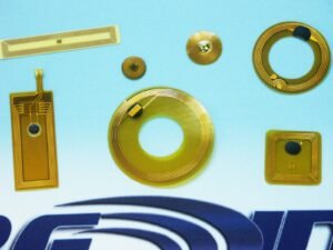 images Model HF-1500-26-SLIX PET Ario Tag, 26mm diameter, 896 bits NXP ICODE SLIX ISO 15693 memory chip