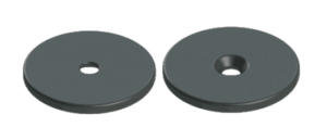 images Model HF-1562-35PA6-SLIX2 PA6 RFID Disc Tag, 35mm diameter x 3mm tall, 5mm center hole, 2528 bits NXP ICODE SLIX2 ISO 15693 memory chip
