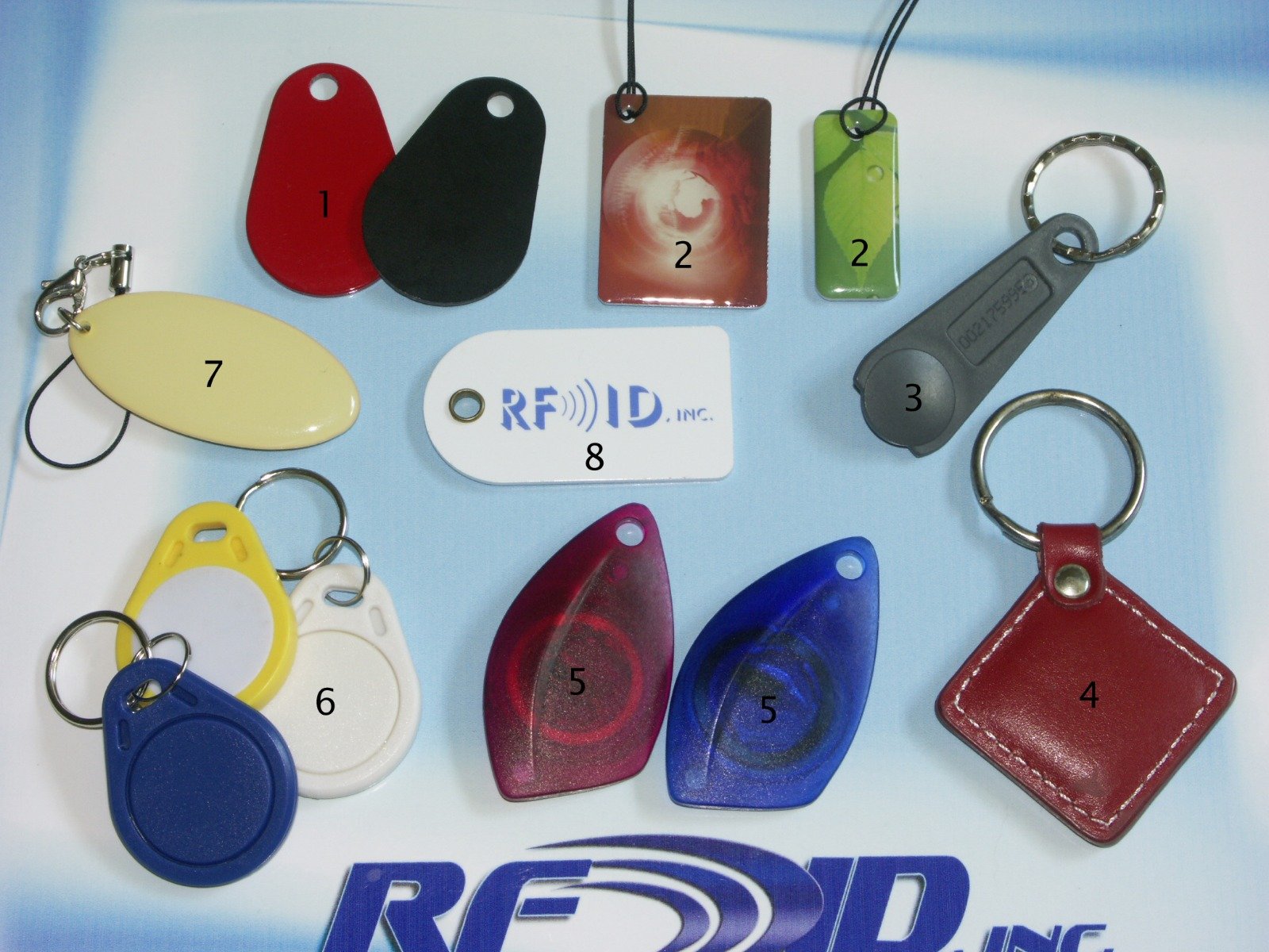 13.56 MHz HF Key Fob RFID Tags