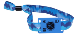 images Model 1771-RO-SB Slip Bead RFID Wrist Band, TK4100 or EM4200 LF 125 KHz Read Only memory chip