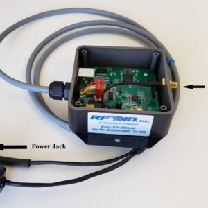 Model HF-3021E-RS232-9P HF 13.56 MHz ISO 15693 & ISO 14443 RFID Reader, ABS housing, 9pin serial, power pigtails, needs ext Ant