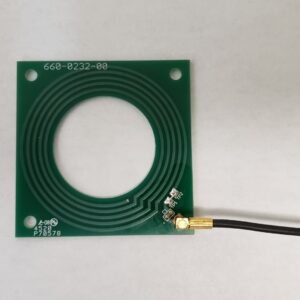 Model HF-5102-6060 HF 13.56 MHz RFID Antenna, 60x60mm with 35mm diameter center hole, MMCX connector
