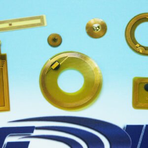 Model HF-1500-0505 FPC Ario Tag, 5mm square, available with ISO 15693 or 14443 NFC memory chip