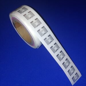 Model IW2218-MR6 Wet Inlay Tag, 22x18mm coil on 25x20mm inlay with Monza R6 memory chip, UHF 902-928 MHz passive RFID