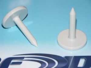 images Model N3706 ABS Nail Tag, white, 37mm head x 6mm diameter shaft, UHF 902-928 MHz passive RFID