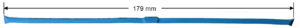 images Model S179 Embeddable Wraparound Strap Tag, blue, 179 length x 3mm dia., UHF 902-928 MHz passive RFID