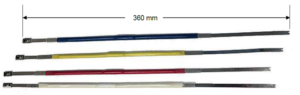 images Model S360 Tie Strap Tag, blue/black, 360mm length x 4mm dia., UHF 902-928 MHz passive RFID