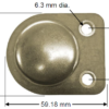 Model W5944M-HT Weldable Metal Mount High Temp 300C Tag, 59x44x15mm, UHF 902-928 MHz passive RFID