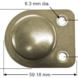Model W5944M-HT Weldable Metal Mount High Temp 300C Tag, 59x44x15mm, UHF 902-928 MHz passive RFID