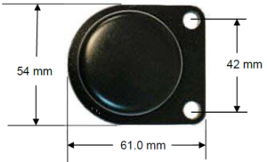 images Model W6154M-HT Weldable Metal Mount High Temp 400C Tag, 61x54x17mm, UHF 902-928 MHz passive RFID