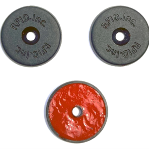 Model 1772-RO-CS-UHT 22mm diameter x 3mm w/countersunk hole, ultra high temp 250C, EM4102 chip, 125 KHz LF RFID Tag