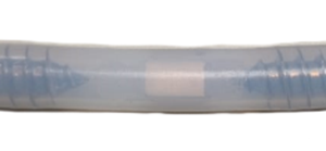 Model S120-HT-H3 Eyelet Strap High Temp 250°C Tag, clear Teflon with internal Ceramic RFID module.