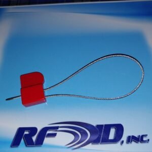 images Model S3625 Metal Tie Strap, Red, 36x25mm main body w/270mm strap, UHF 902-928 MHz passive RFID