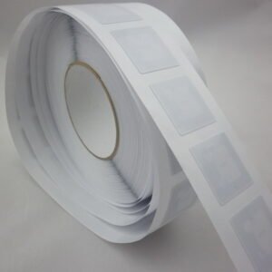 Model HF-1503-7545LB-SLIX RFID Label, 75x45mm antenna inlay on 80x50mm label, 896 bits NXP ICODE SLIX ISO 15693 memory chip