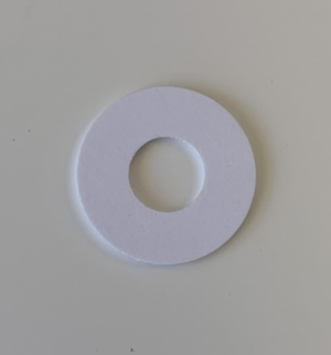 images Model HF-1561-38-SLIX2 PVC Laminate Disc Tag, 38mm diameter x 1.5mm tall w/16mm center hole, peel & stick, 2528 bits NXP ICODE SLIX2 ISO 15693 memory chipX2 ISO 15693 memory chip