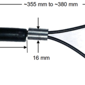 Model S380-H3 Sling Tag, stainless steel rope w/crimp, 380mm length x 19x12mm body, Alien Higgs3 chip, UHF 902-928 MHz passive RFID