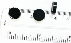 images Model HF-1580-HE10-F08 Hard Epoxy Tag, 10x2mm, 8k bits Fudan FM11RF08 ISO 14443A memory chip, fully interchangeable with NXP Mifare EV1 S50 or S70