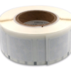 Model RS5050-M4E Label on Roll Stock, 50x50mm Label, 44x44mm coil, 47x47mm inlay with Monza 4E memory chip, UHF 902-928 MHz passive RFID
