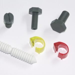 Model 1777-1325-RW Threaded Bolt Tag, ABS, 12mm thread diameter x 20mm tall shaft, LF 125 KHz RFID