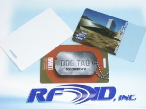 images Model HF-1570-NSPET-PX2K RFID ISO Card, Personnel Badge, 86x54mm, no slot, 2k bits Mifare Plus X 2K ISO 14443A NDEF memory chip
