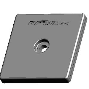 Model HF-1572-5151-PPS-SLIX High Temperature 220C Data Carrier 13.56 MHz RFID Tag, 51.5x51x4.6mm diameter w/5.5mm center hole, 896 bits NXP ICODE SLIX ISO 15693 memory chip